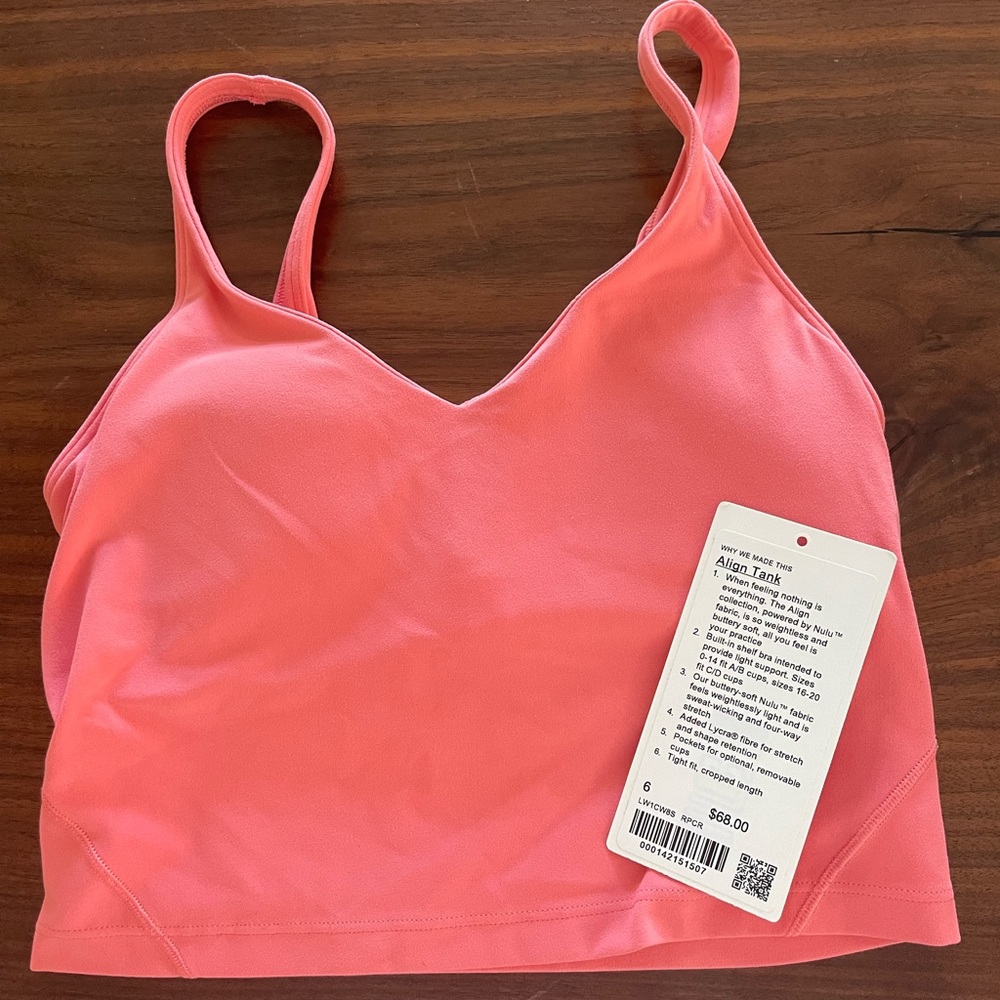 Lululemon Rasberry Cream Align Tank